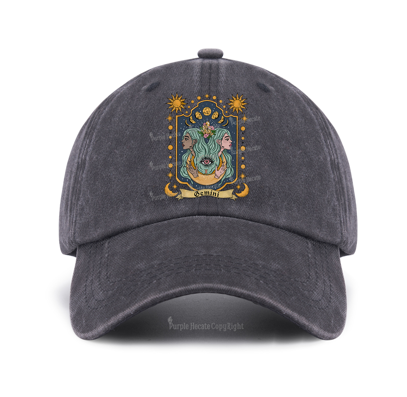 Purplehecate Gemini Zodiac Baseball Cap