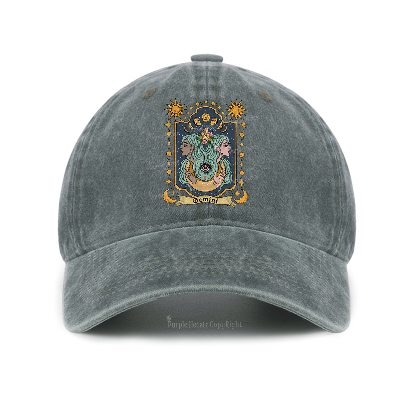 Purplehecate Gemini Zodiac Baseball Cap