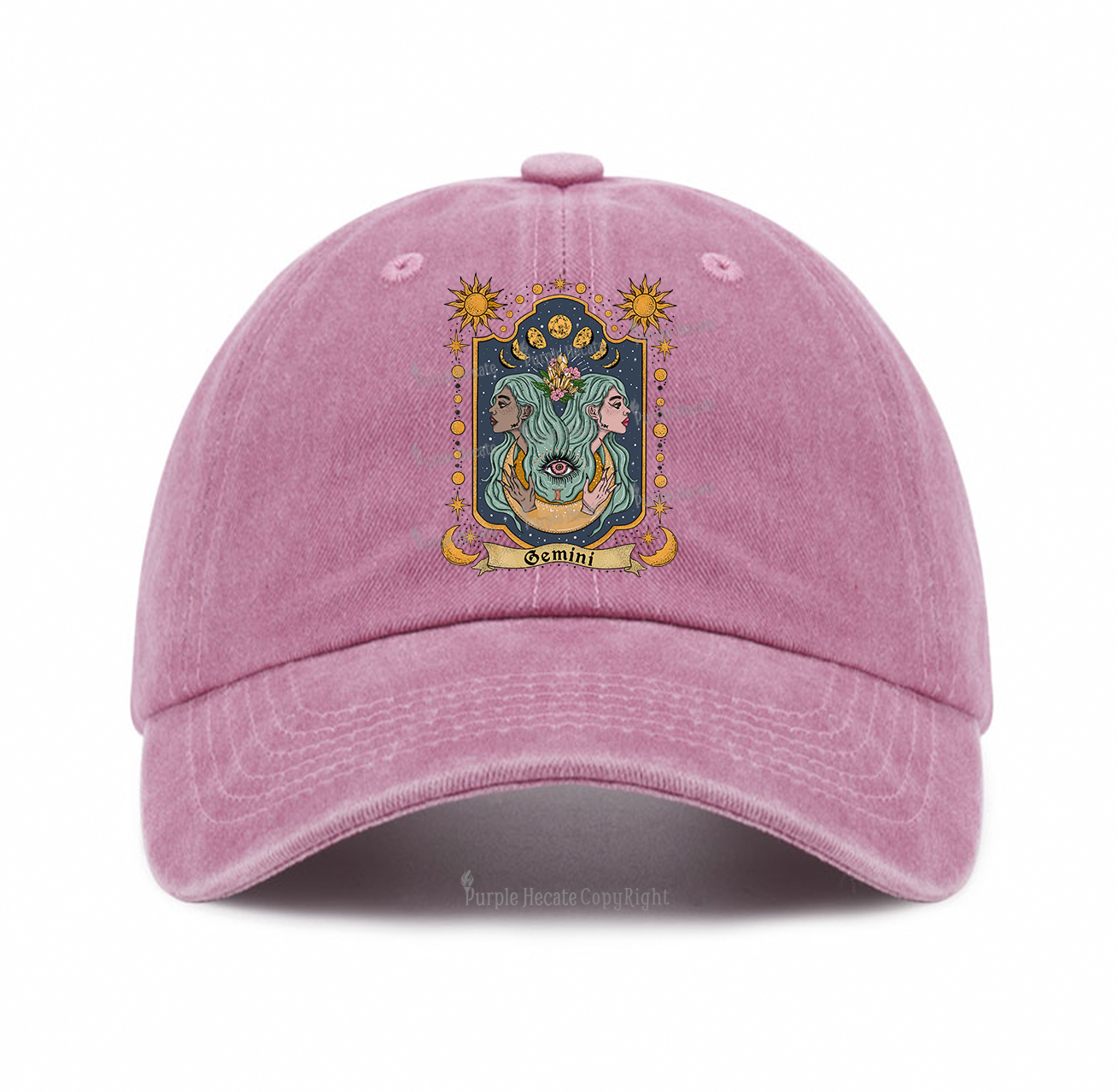 Purplehecate Gemini Zodiac Baseball Cap