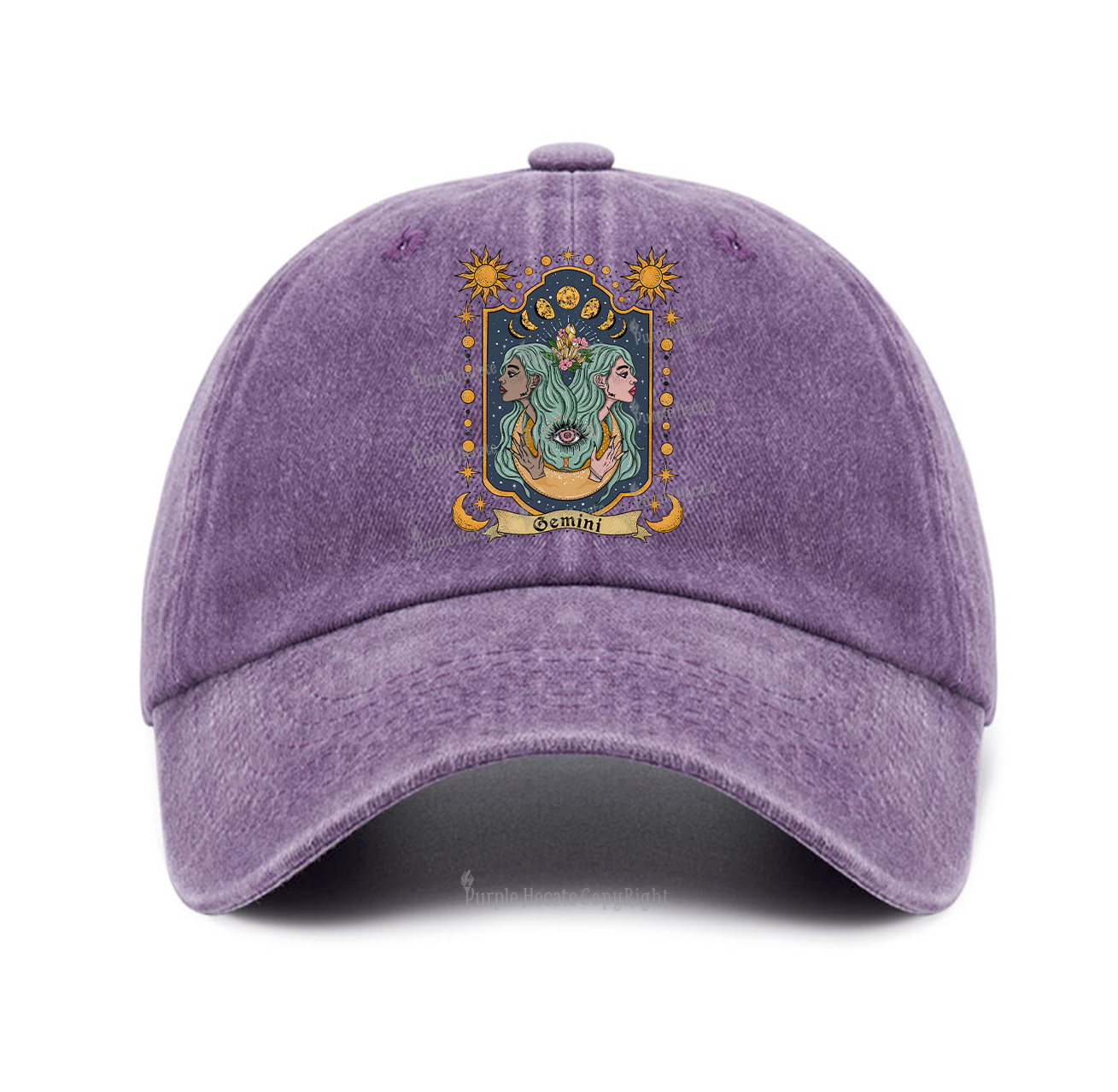 Purplehecate Gemini Zodiac Baseball Cap
