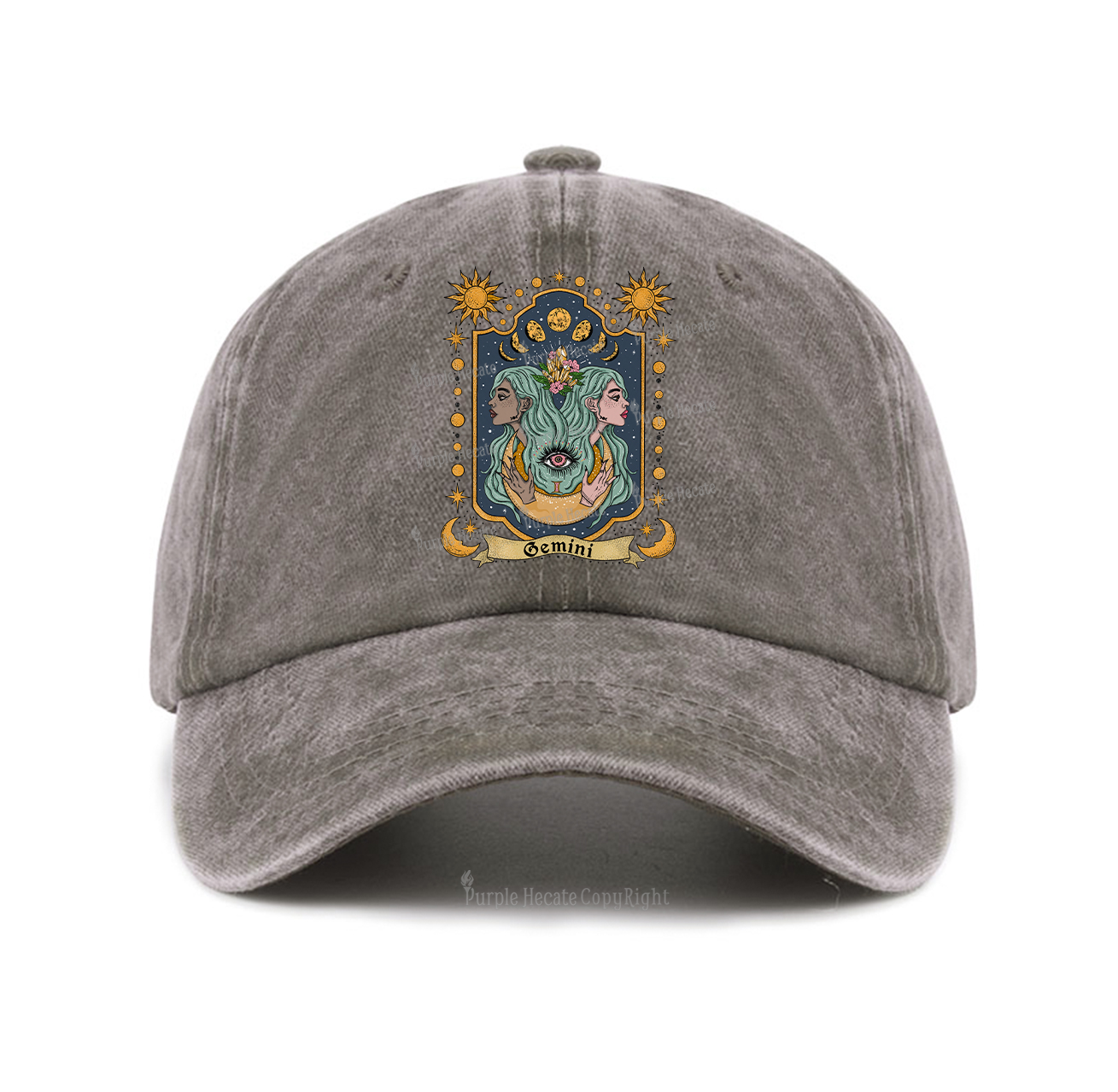 Purplehecate Gemini Zodiac Baseball Cap