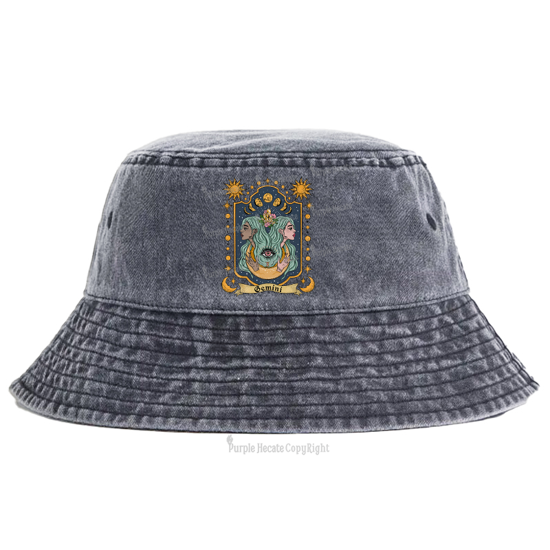 Purplehecate Gemini Zodiac Bucket Hat