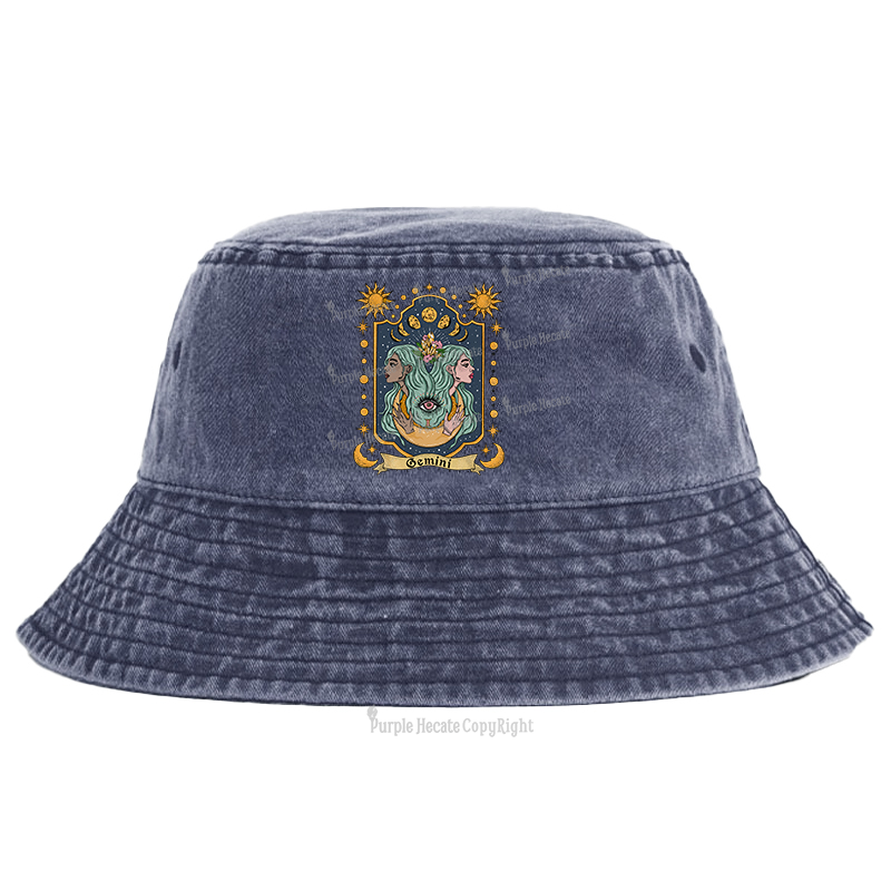 Purplehecate Gemini Zodiac Bucket Hat