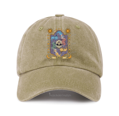 Purplehecate Pisces Zodiac Baseball Cap
