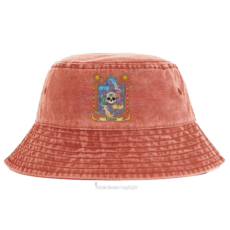 Purplehecate Pisces Zodiac Bucket Hat
