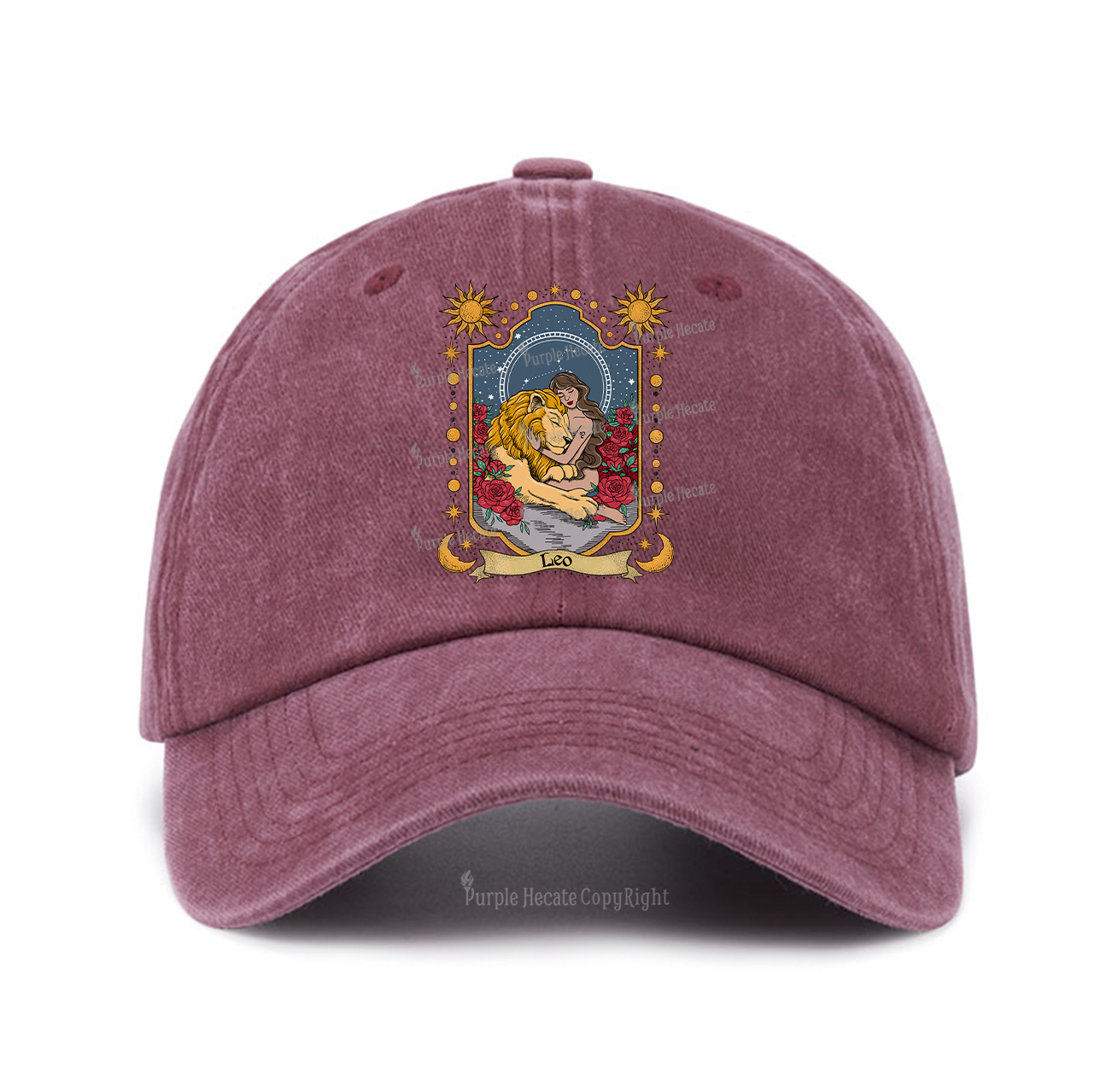Purplehecate Leo Zodiac Baseball Cap