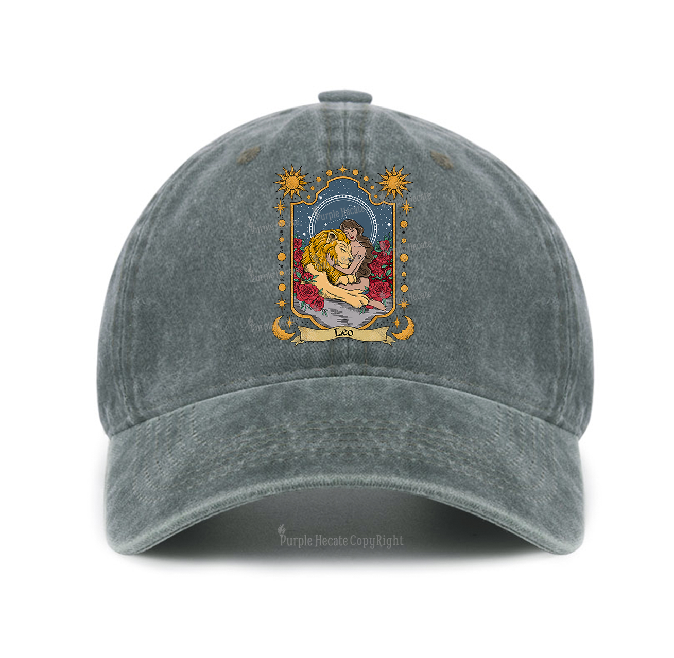 Purplehecate Leo Zodiac Baseball Cap
