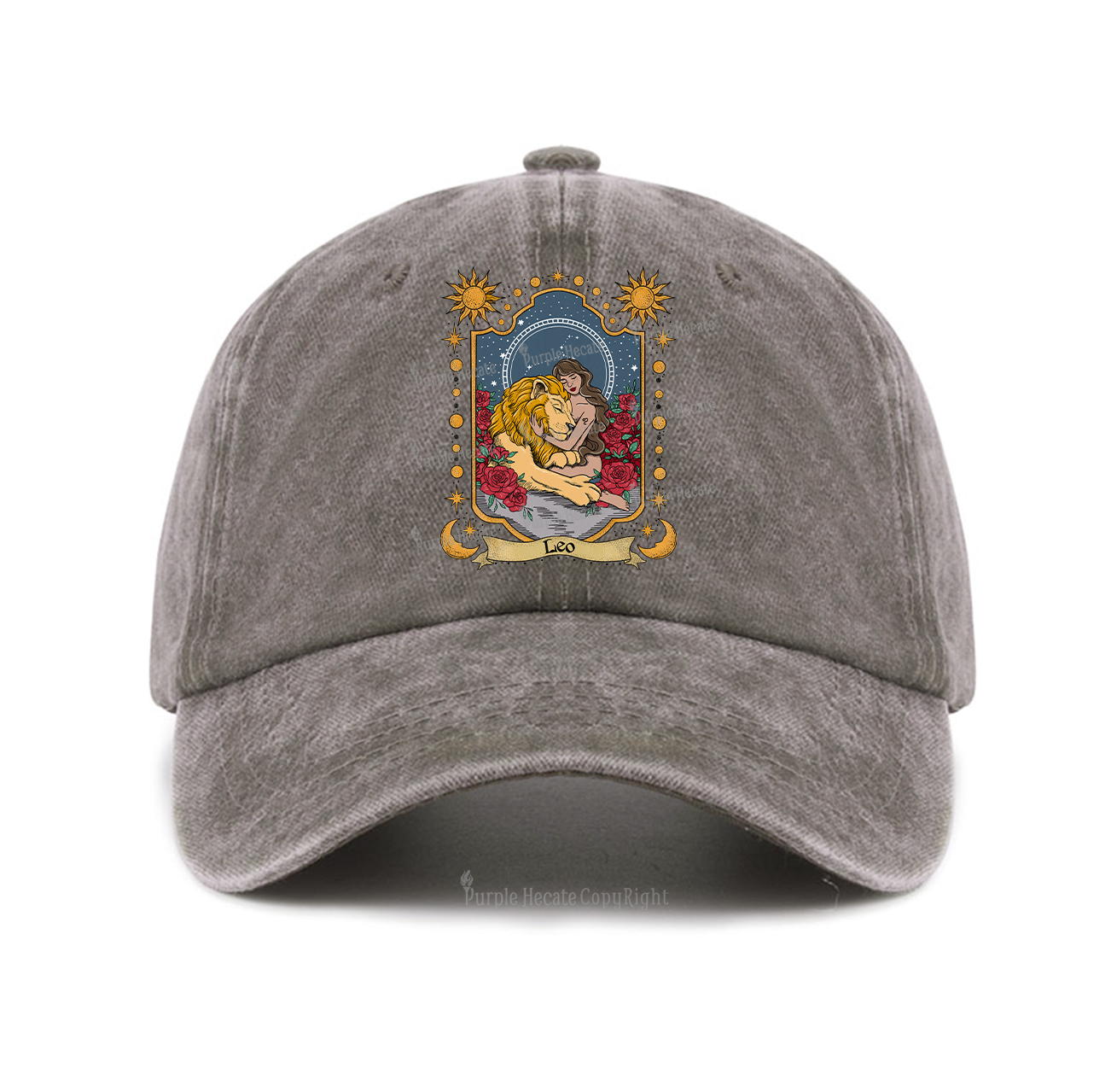 Purplehecate Leo Zodiac Baseball Cap