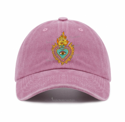 Purplehecate Rainbow Sacred Heart Baseball Cap