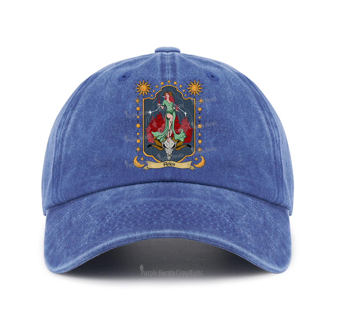 Purplehecate Aries Zodiac Baseball Cap