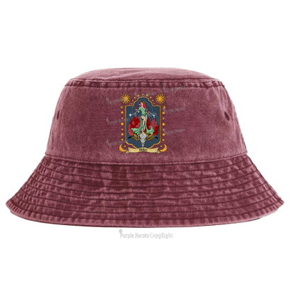 Purplehecate Aries Zodiac Bucket Hat