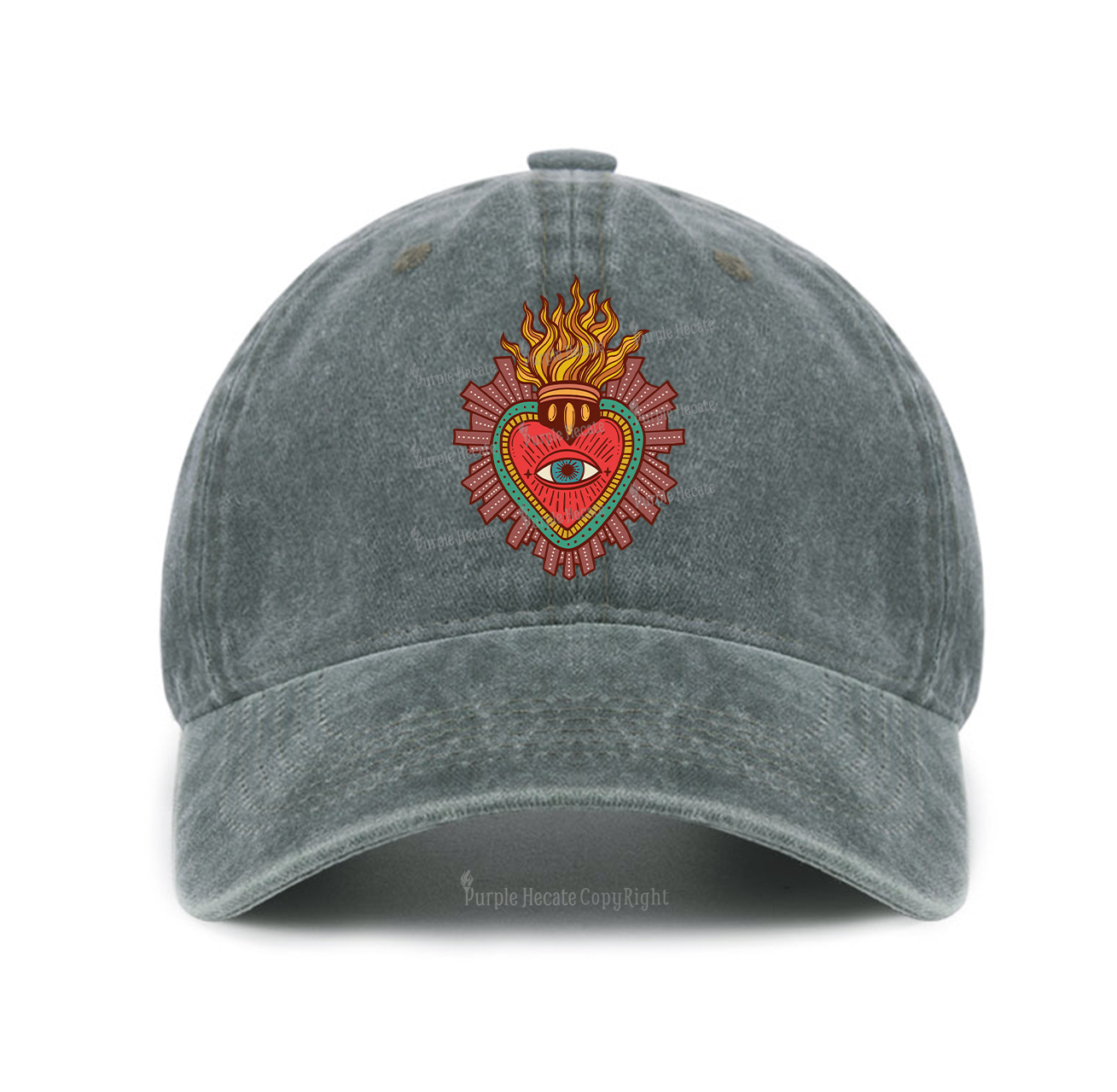 Purplehecate Sacred Heart Baseball Cap