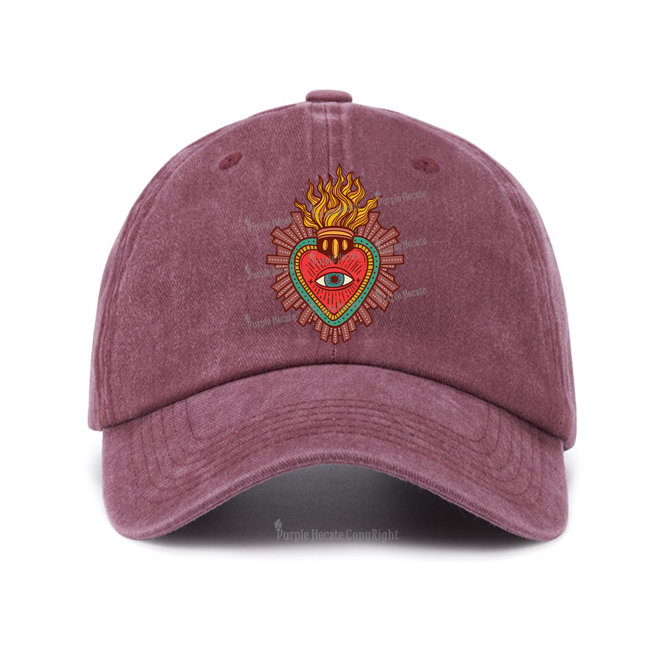 Purplehecate Sacred Heart Baseball Cap