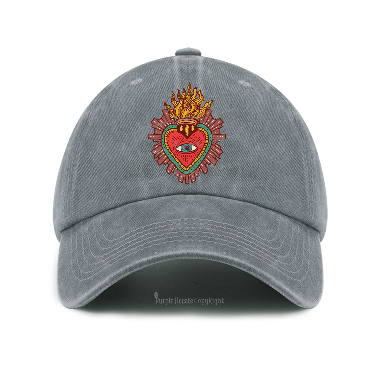Purplehecate Sacred Heart Baseball Cap