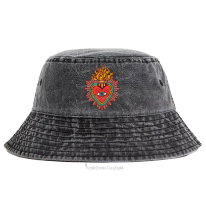 Purplehecate Sacred Heart Bucket Hat
