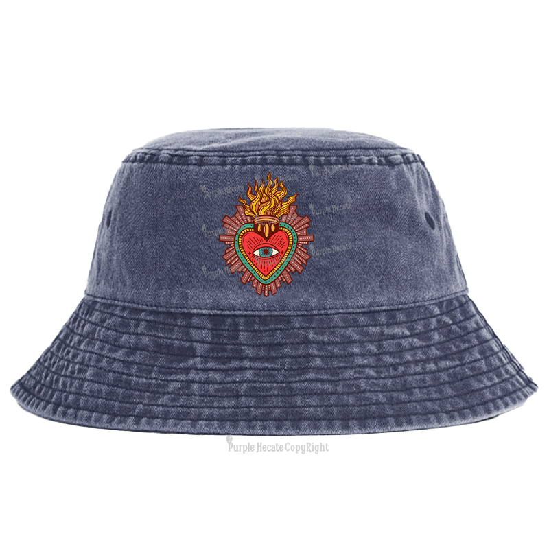Purplehecate Sacred Heart Bucket Hat