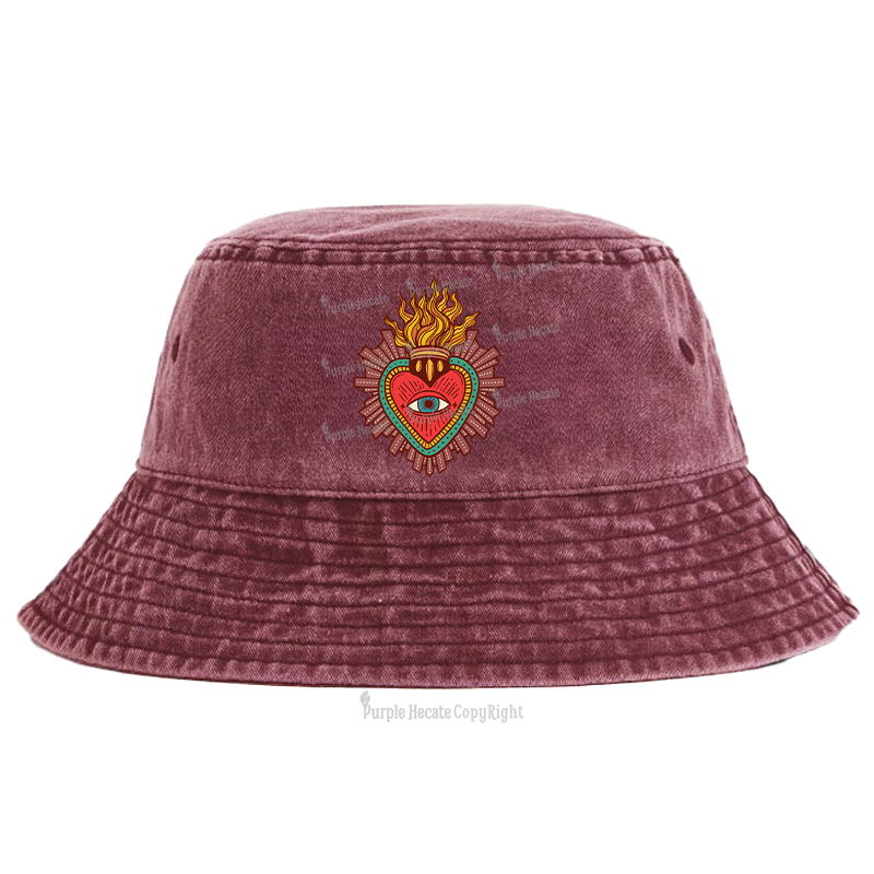 Purplehecate Sacred Heart Bucket Hat