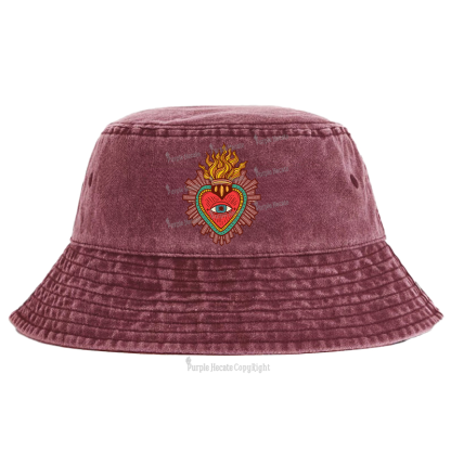 Purplehecate Sacred Heart Bucket Hat