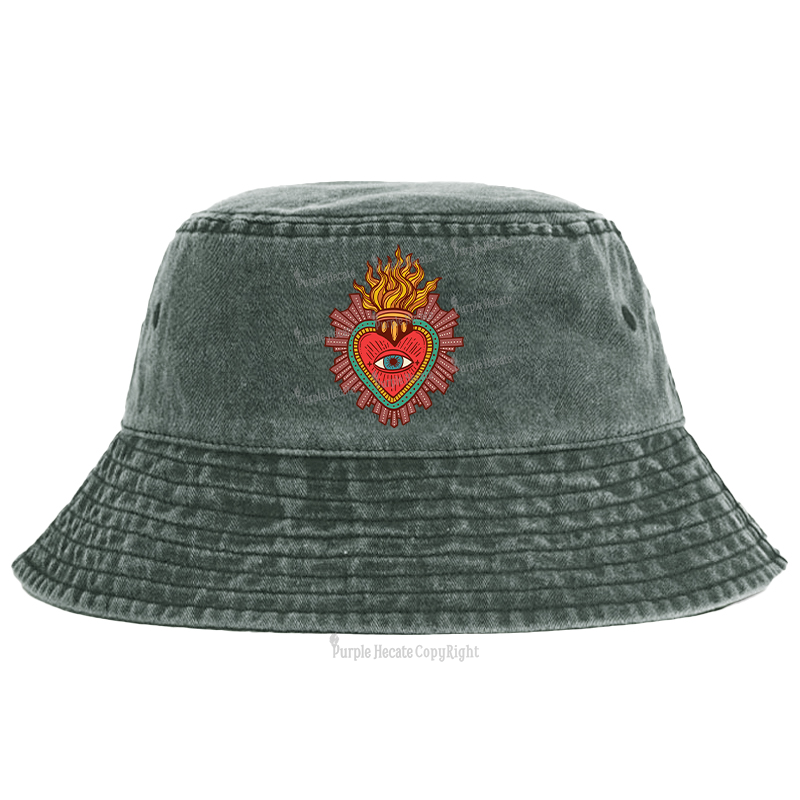Purplehecate Sacred Heart Bucket Hat
