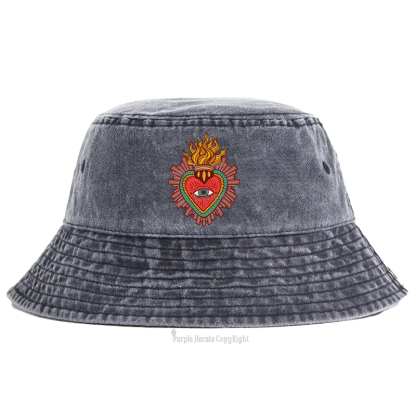 Purplehecate Sacred Heart Bucket Hat
