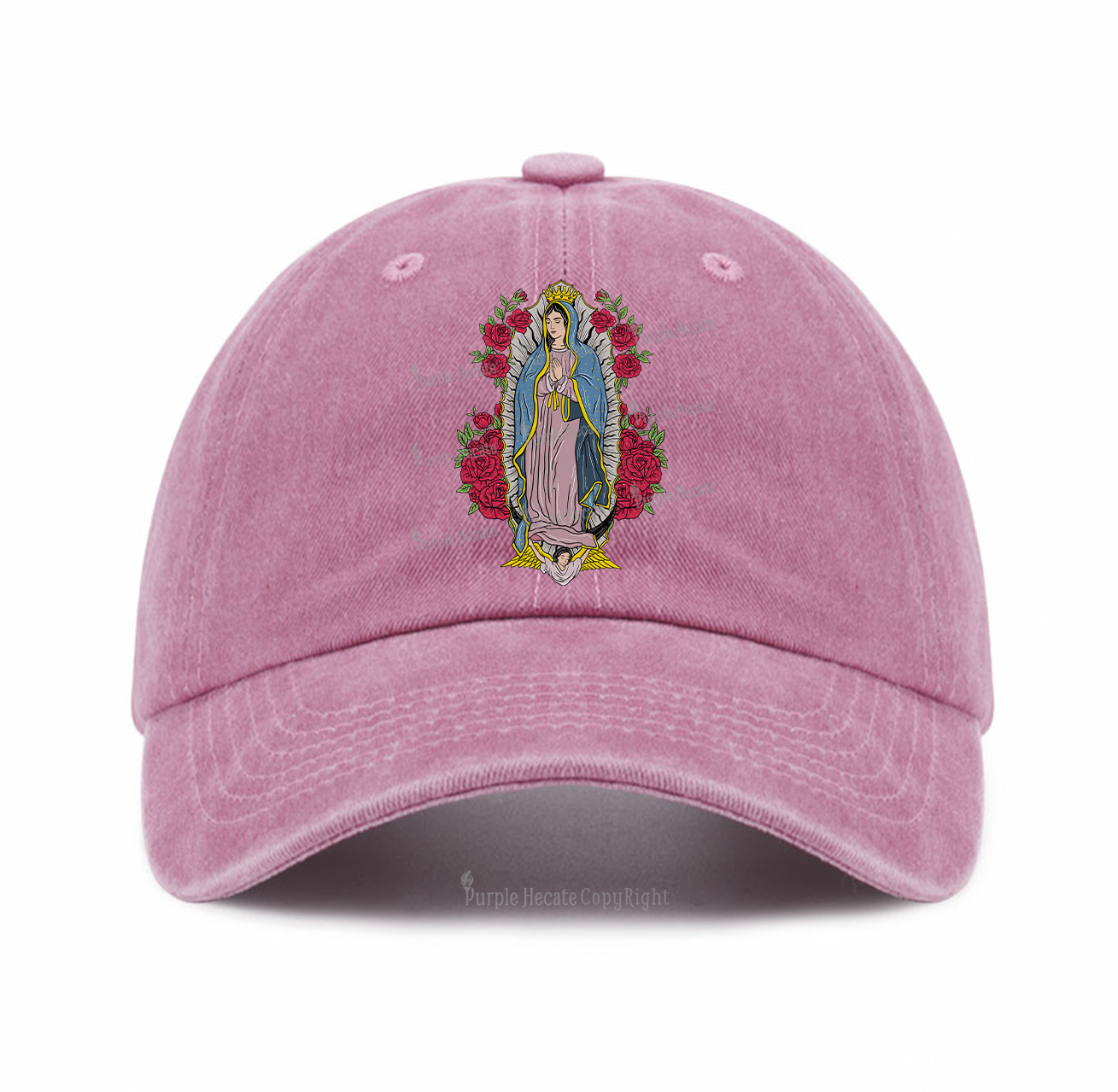 Purplehecate Mother Mary Baseball Cap