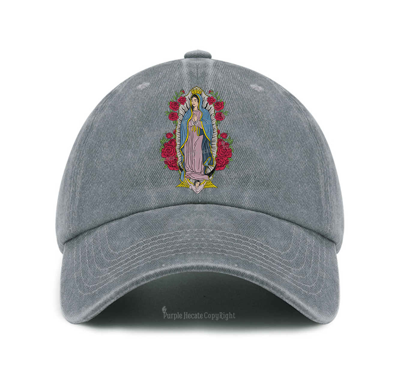 Purplehecate Mother Mary Baseball Cap