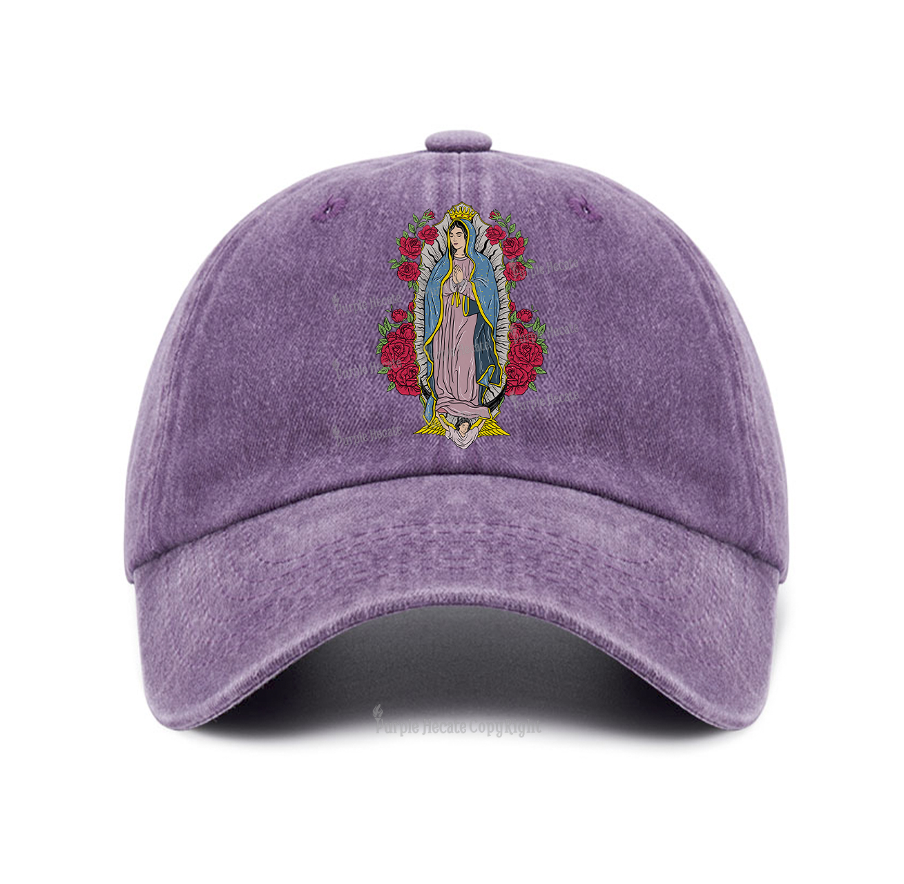 Purplehecate Mother Mary Baseball Cap