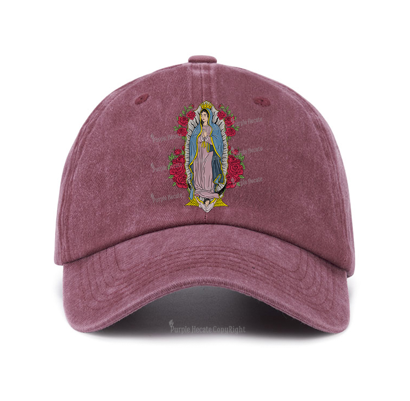 Purplehecate Mother Mary Baseball Cap