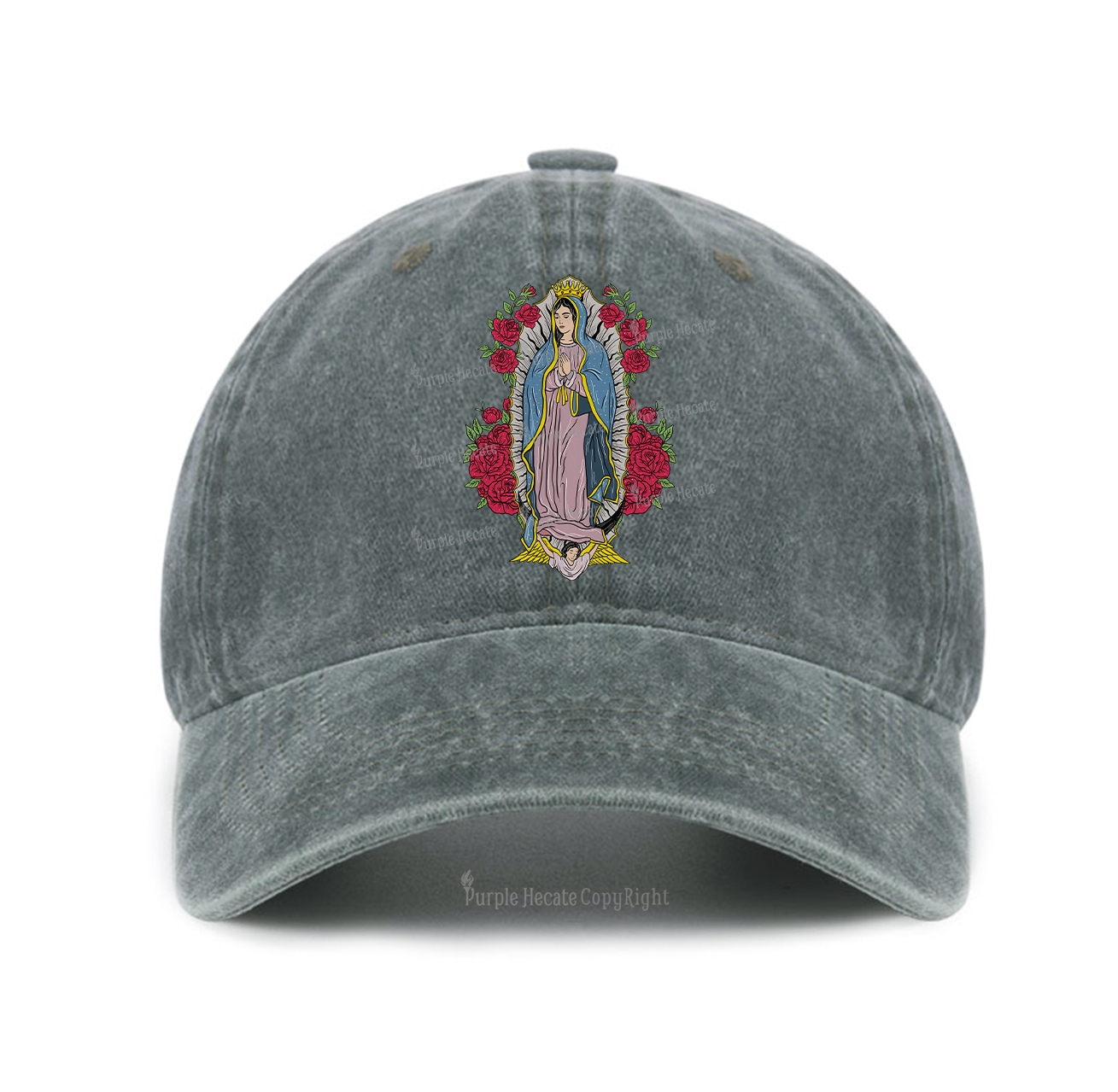 Purplehecate Mother Mary Baseball Cap