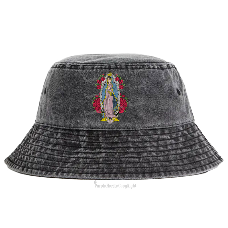 Purplehecate Mother Mary Bucket Hat