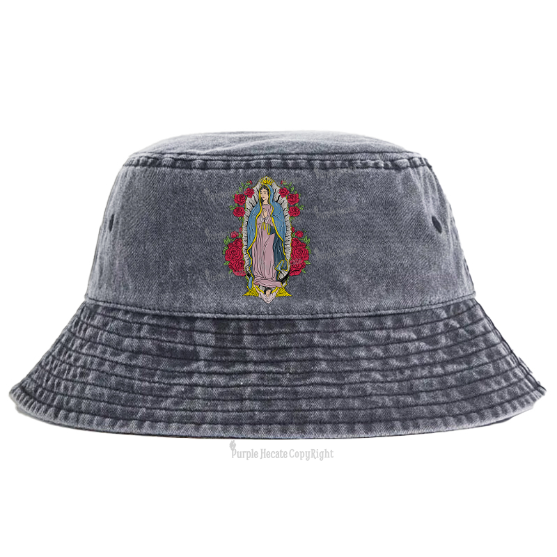 Purplehecate Mother Mary Bucket Hat