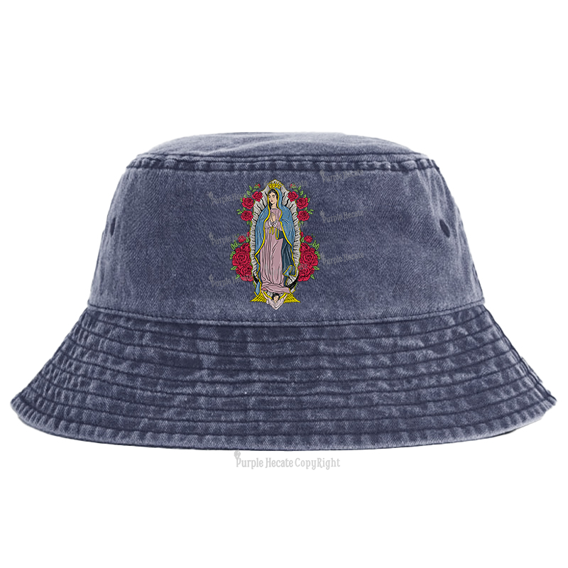Purplehecate Mother Mary Bucket Hat
