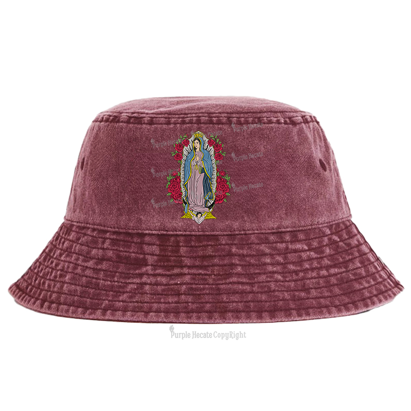 Purplehecate Mother Mary Bucket Hat