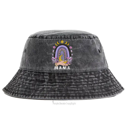 Purplehecate Gothic Mama Rainbow Bucket Hat