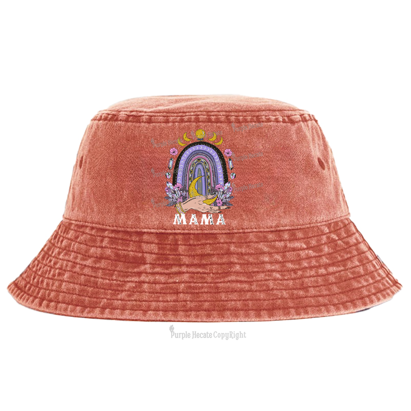 Purplehecate Gothic Mama Rainbow Bucket Hat