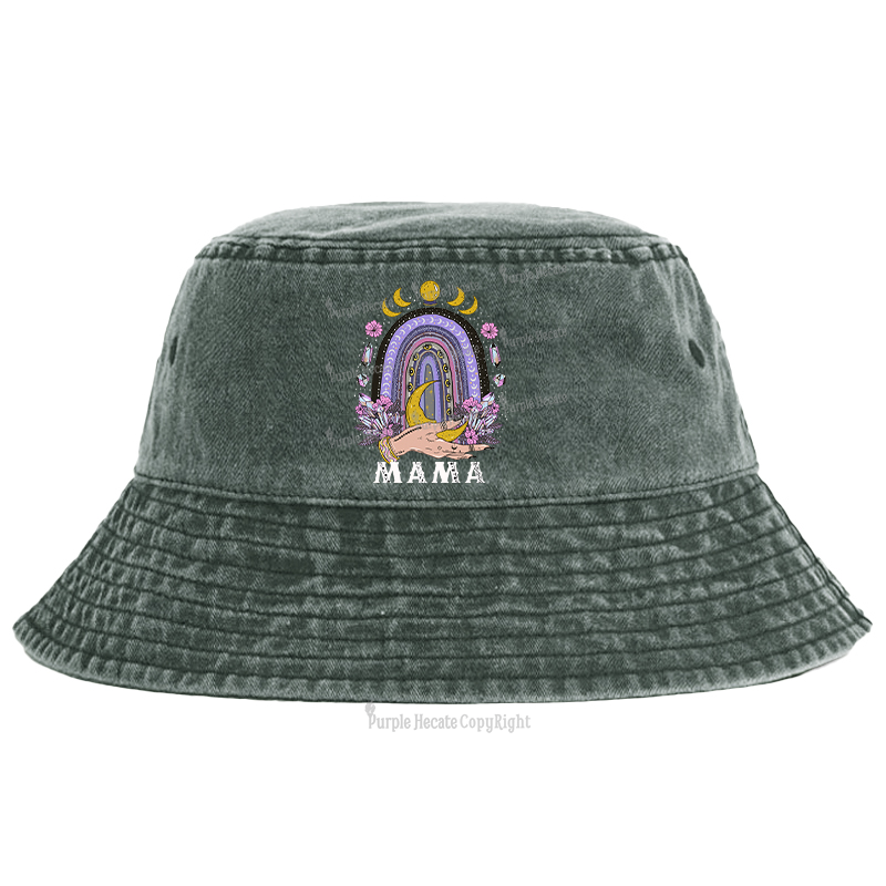 Purplehecate Gothic Mama Rainbow Bucket Hat
