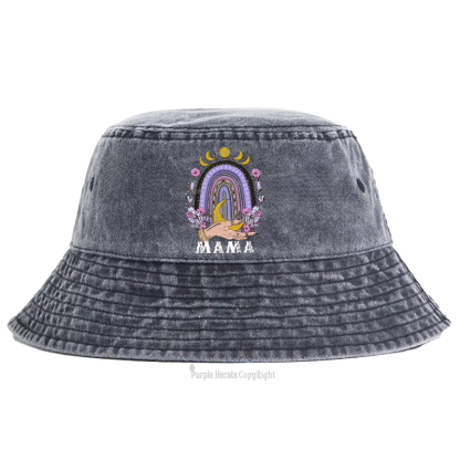 Purplehecate Gothic Mama Rainbow Bucket Hat