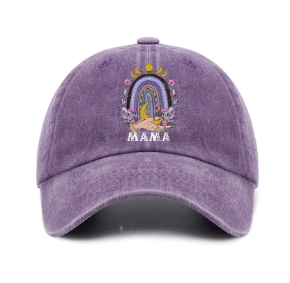 Purplehecate Gothic Mama Rainbow Baseball Cap