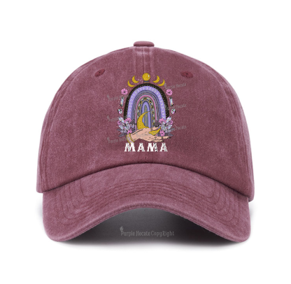 Purplehecate Gothic Mama Rainbow Baseball Cap