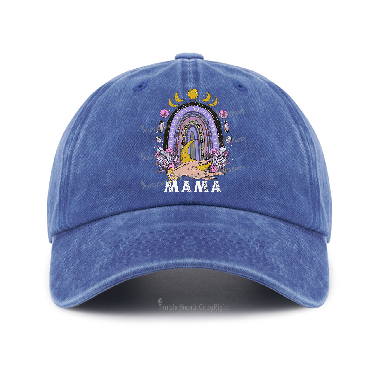 Purplehecate Gothic Mama Rainbow Baseball Cap