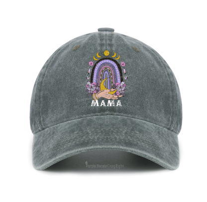 Purplehecate Gothic Mama Rainbow Baseball Cap