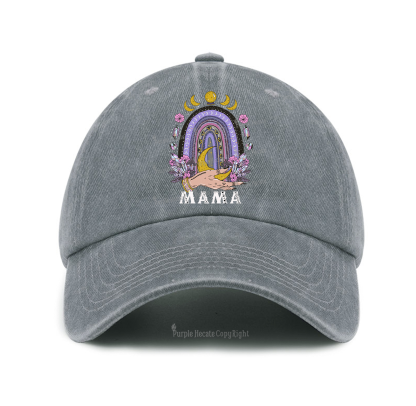 Purplehecate Gothic Mama Rainbow Baseball Cap