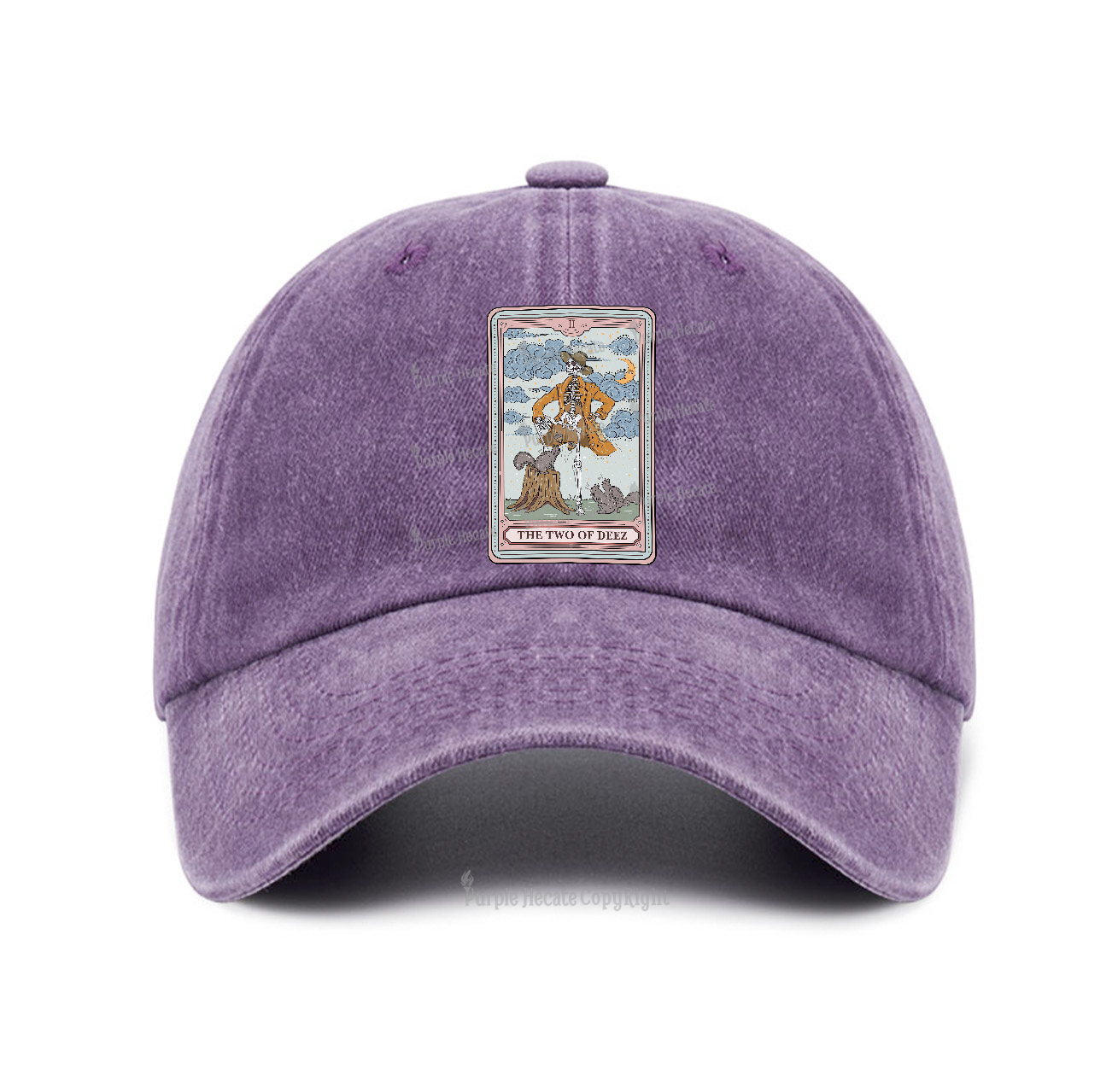Purplehecate The Two Of Deez Tarot Baseball Cap