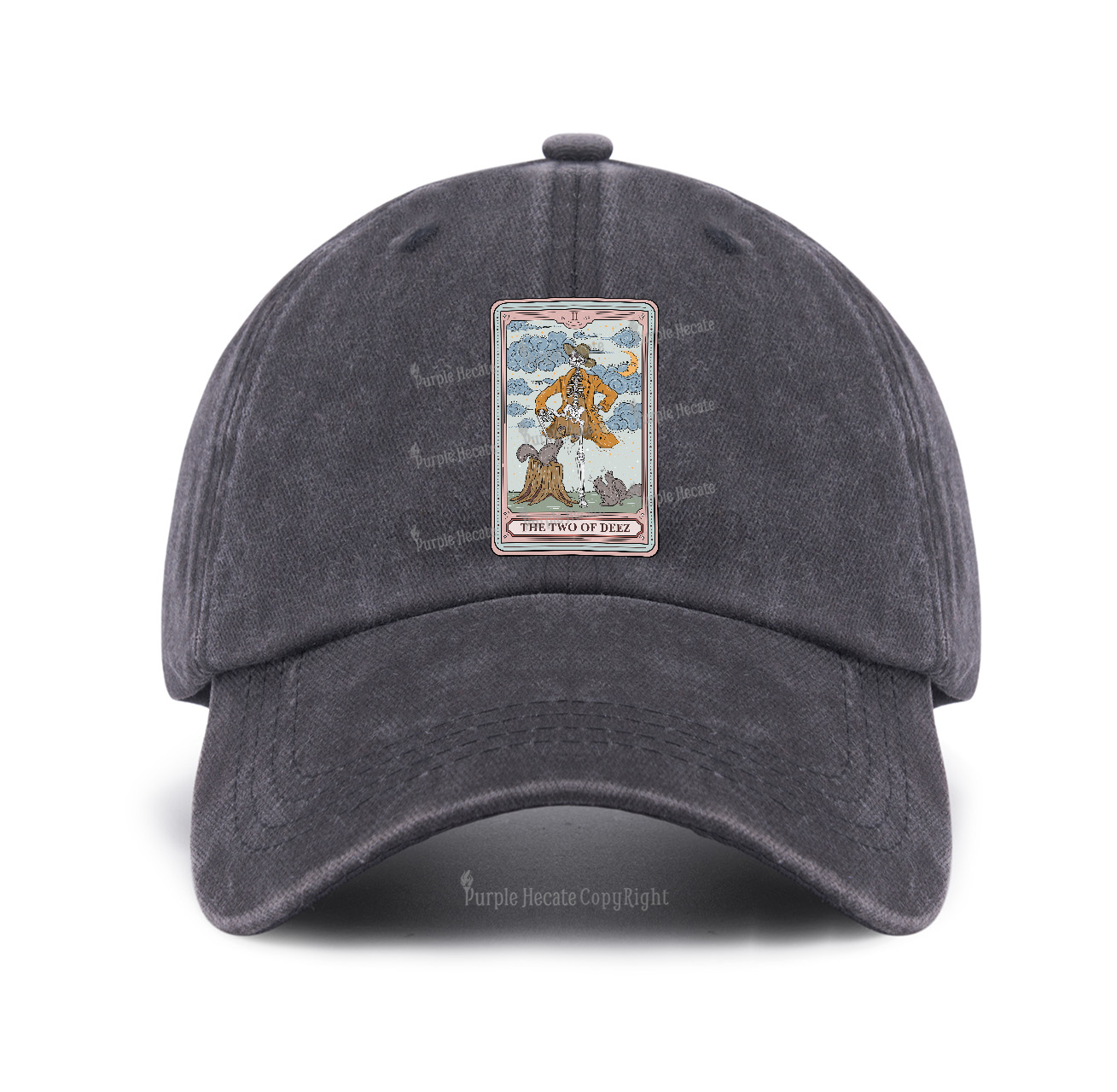 Purplehecate The Two Of Deez Tarot Baseball Cap