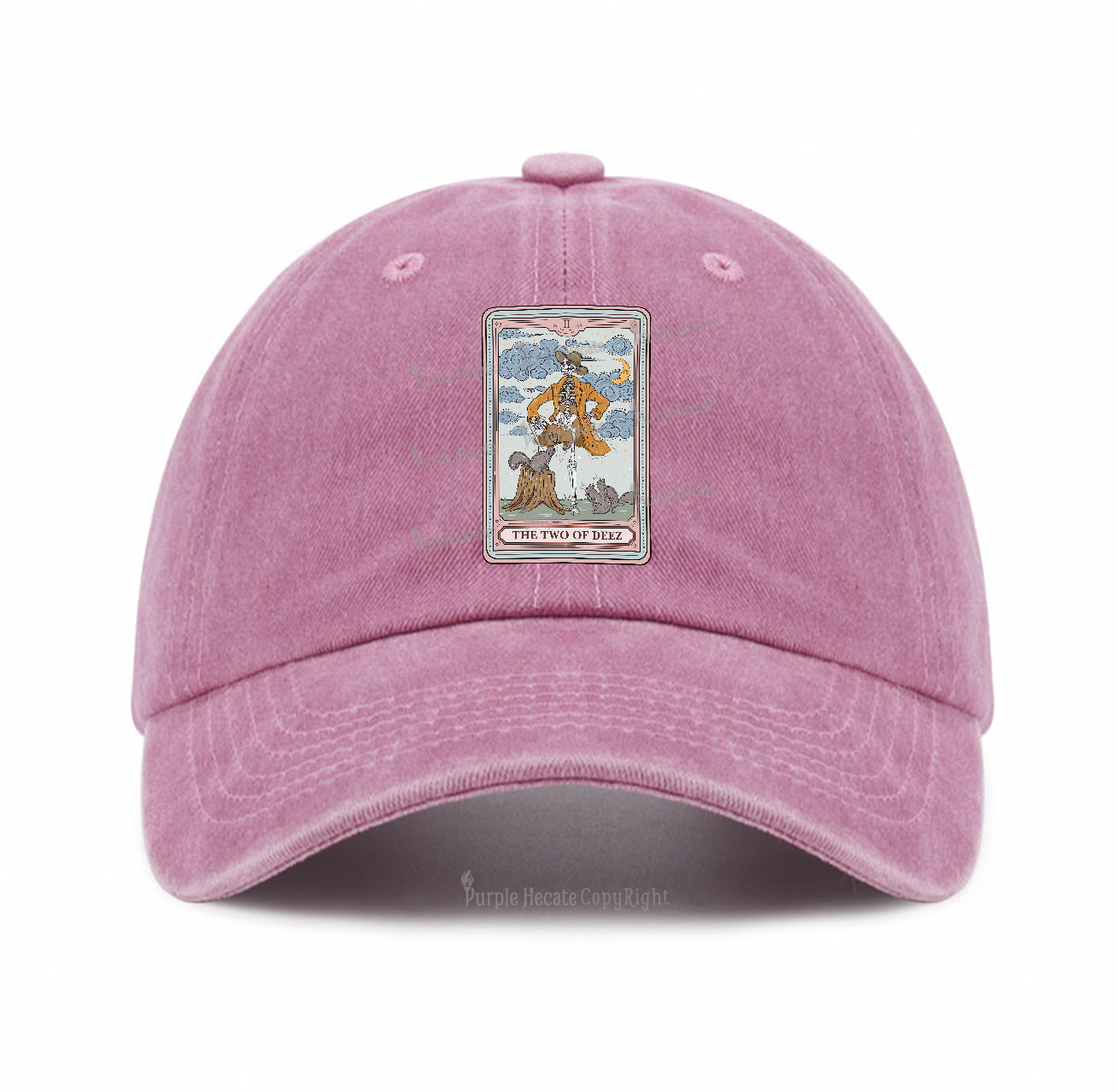 Purplehecate The Two Of Deez Tarot Baseball Cap