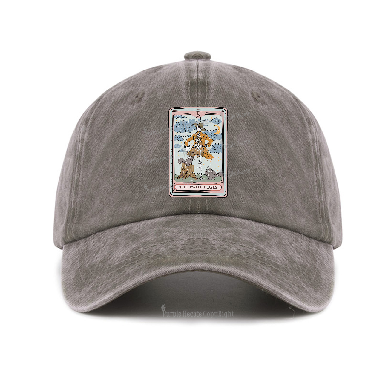 Purplehecate The Two Of Deez Tarot Baseball Cap