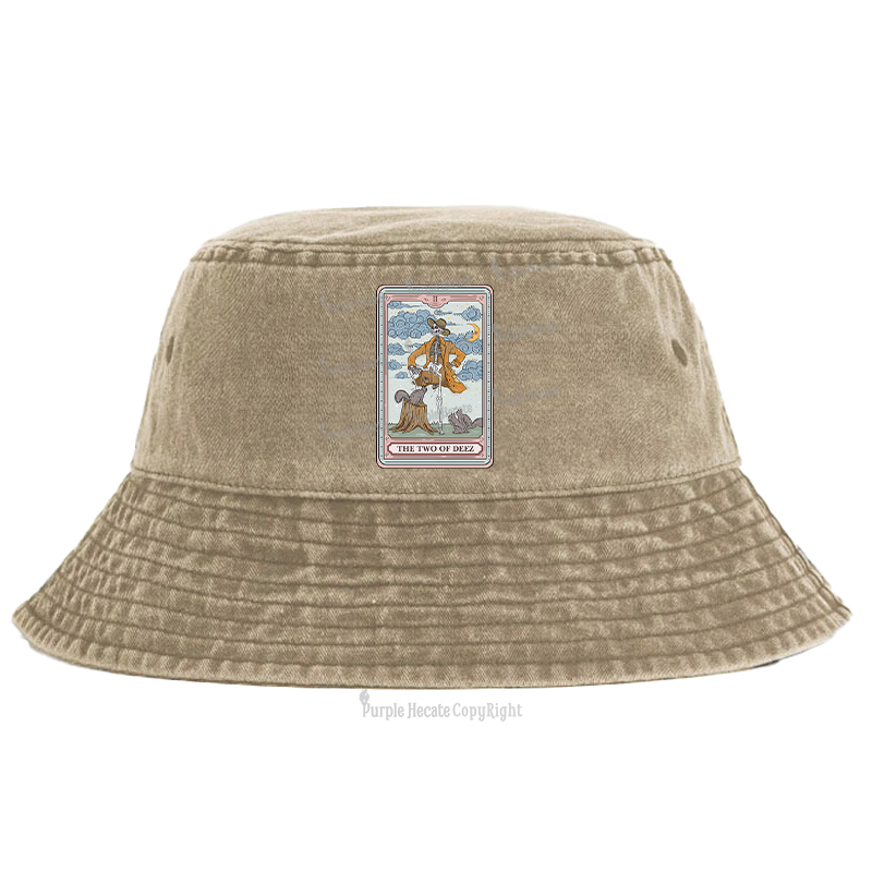 Purplehecate The Two Of Deez Tarot Bucket Hat