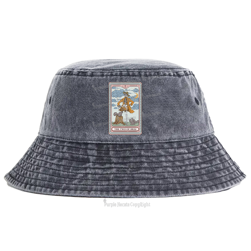 Purplehecate The Two Of Deez Tarot Bucket Hat