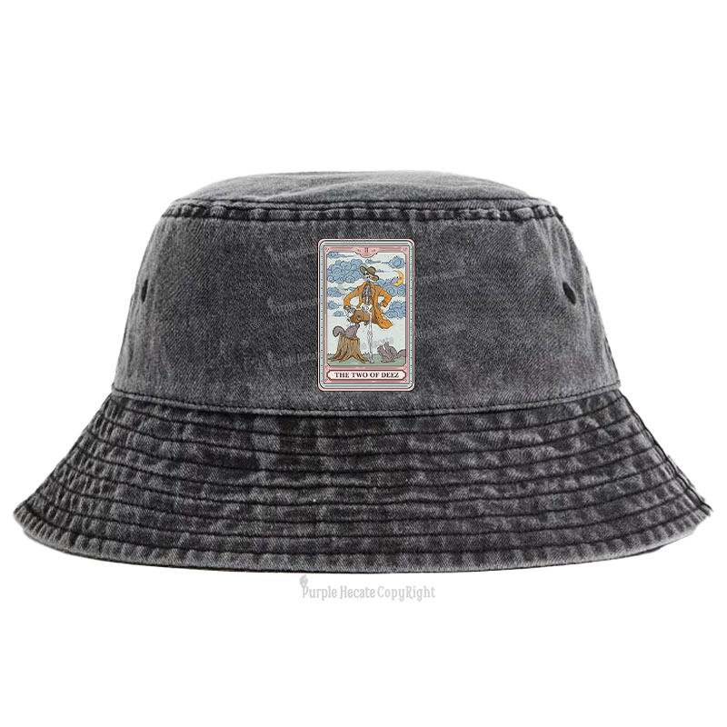 Purplehecate The Two Of Deez Tarot Bucket Hat