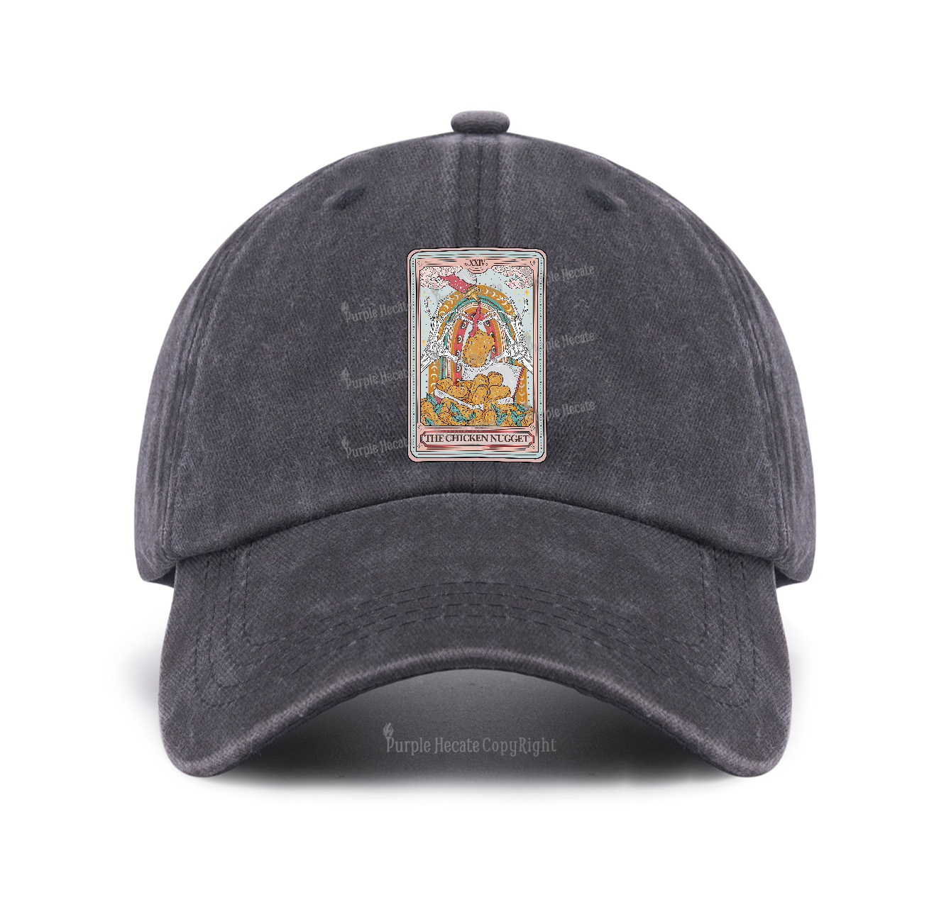 Purplehecate The Chicken Nugget Tarot Baseball Cap
